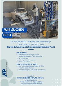 Produktionsmitarbeiter/in gesucht: Werde Teil der AP Pulverbeschichtung in 27798 Hude!